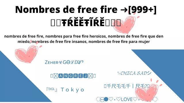 nombres de free fire